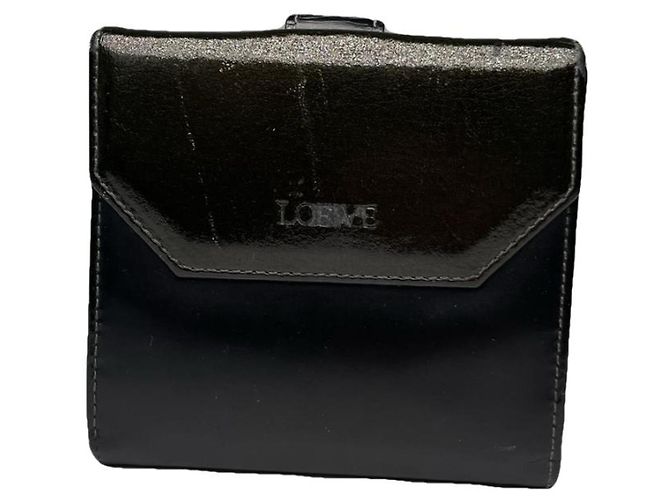 Loewe Black Patent Leather Wallet