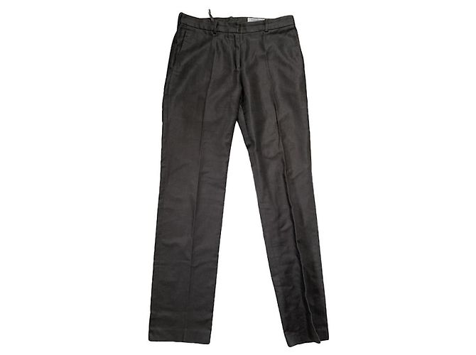 Pantalon en coton anthracite Yves Saint Laurent Gris anthracite