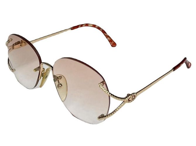 Dior Pink Metal Sunglasses