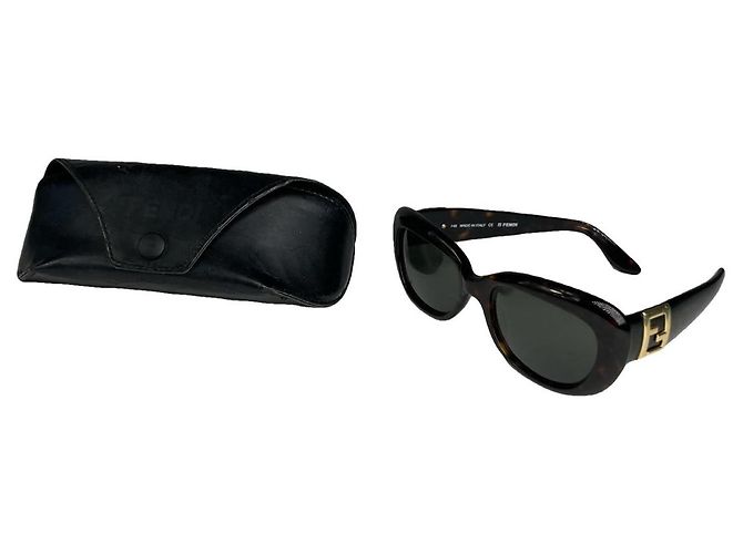 Fendi Black Plastic Sunglasses