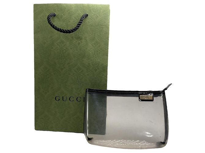 Gucci Ophidia Other Plastic Clutch Bag Black