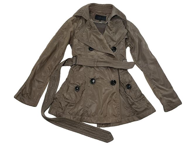Burberry Sandringham Brown Polyester Trench Coat