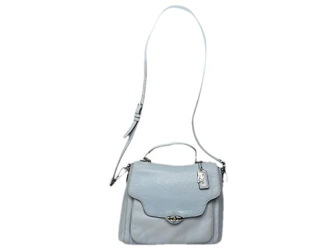 Coach Große Scout Hobo Blau Leder Handtasche