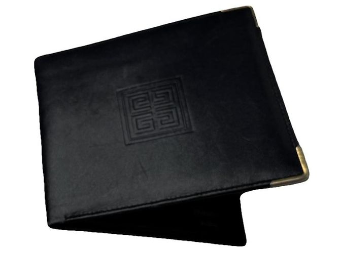 Givenchy GV3 Black Leather Wallet