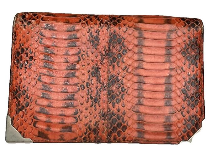 Carteira de couro laranja Alexander Wang