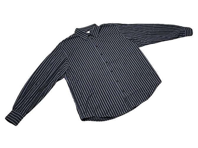 Camisa de algodón negro Yves Saint Laurent