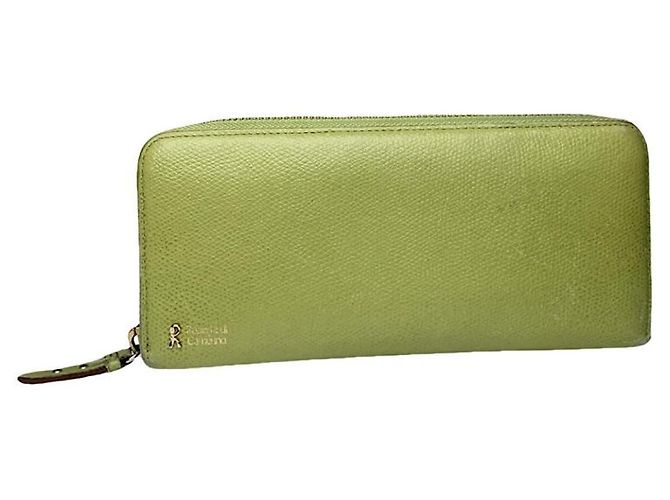 Billetera de cuero verde ROBERTA DI CAMERINO