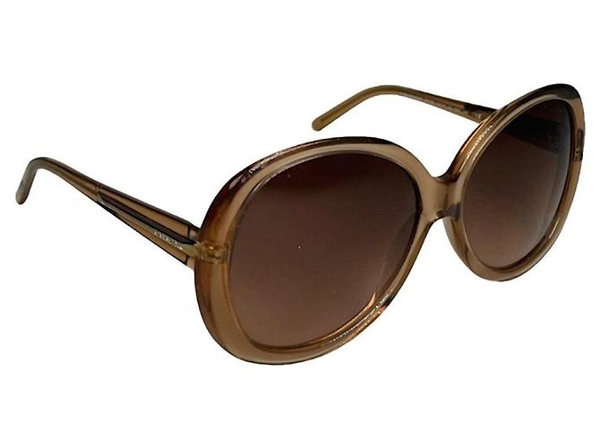 Givenchy Orange Plastic Sunglasses