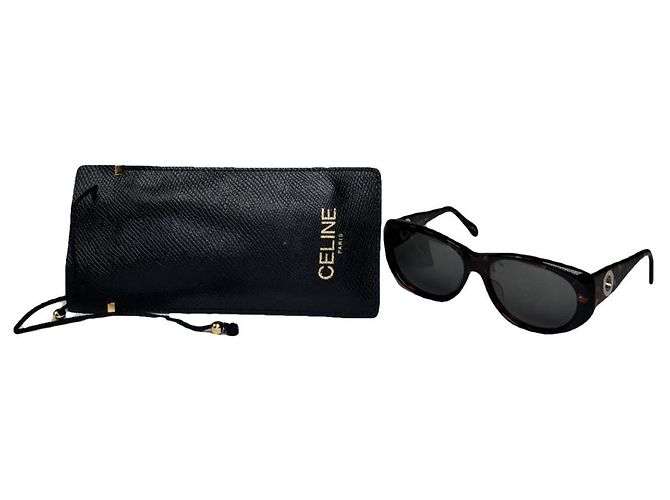 Céline Celine Black Plastic Sunglasses