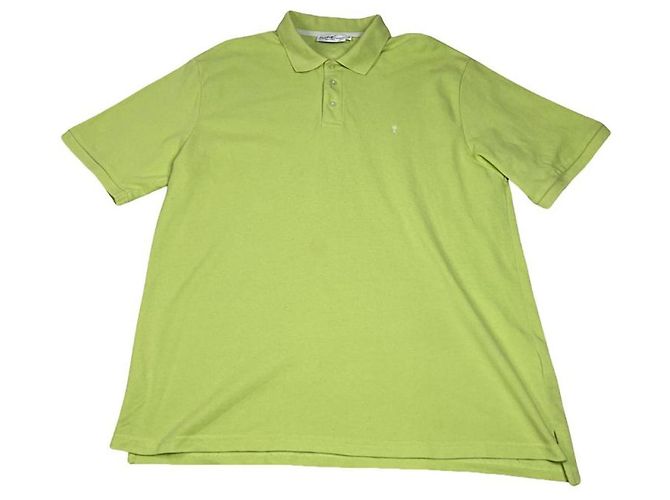 Polo de algodón verde Yves Saint Laurent