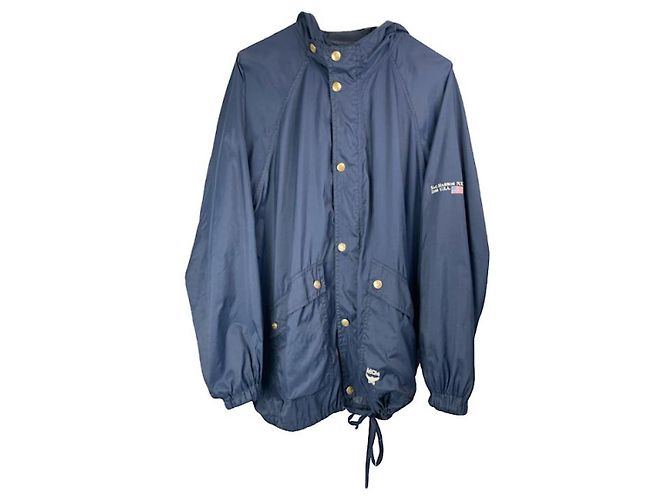 MCM Navy Polyester Jacket Navy blue