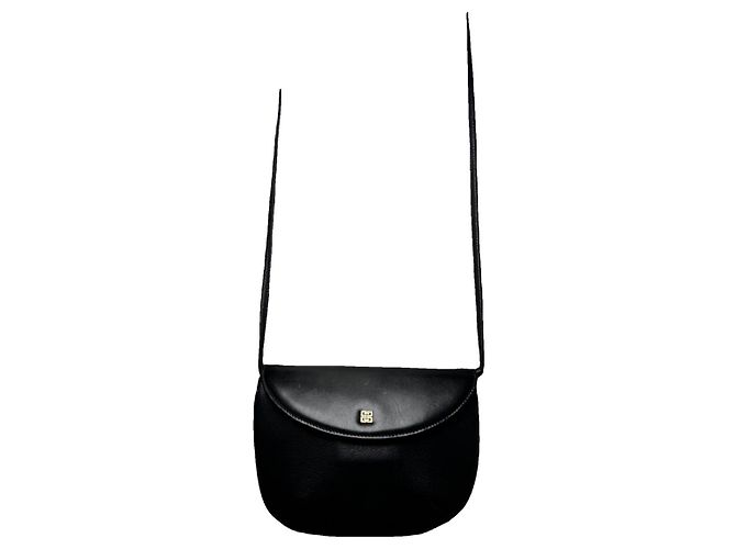 Bolsa de couro preta Givenchy 4G Preto