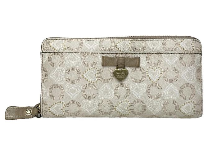 Coach Cartable mini sierra White Leather Wallet