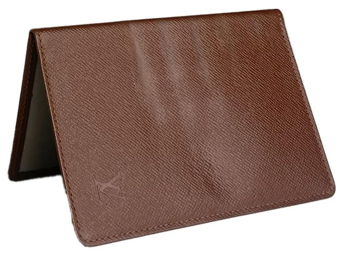 Bolsa de couro marrom Louis Vuitton