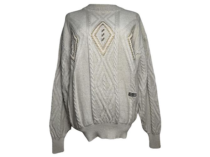 Cable Beige Wollstrickware von Balenciaga