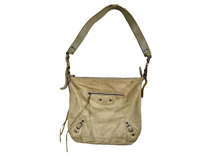 City BALENCIAGA Handbags T.  Leather Beige  ref.2031099