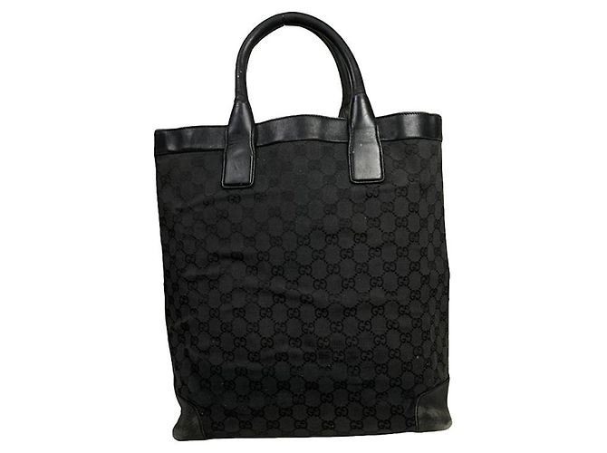 Gucci Jackie Vintage Handtasche aus schwarzem Polyester