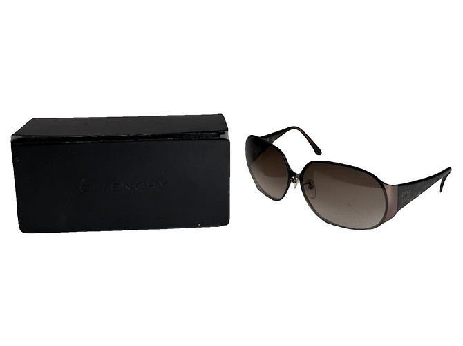Givenchy schwarze Metallsonnenbrille