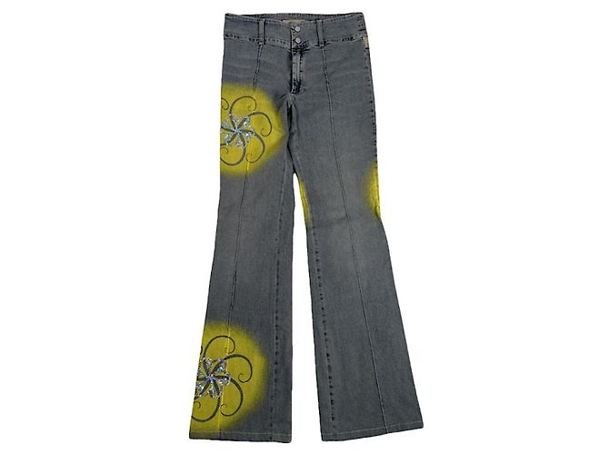 Jeans in cotone multicolore - elastan Versace 