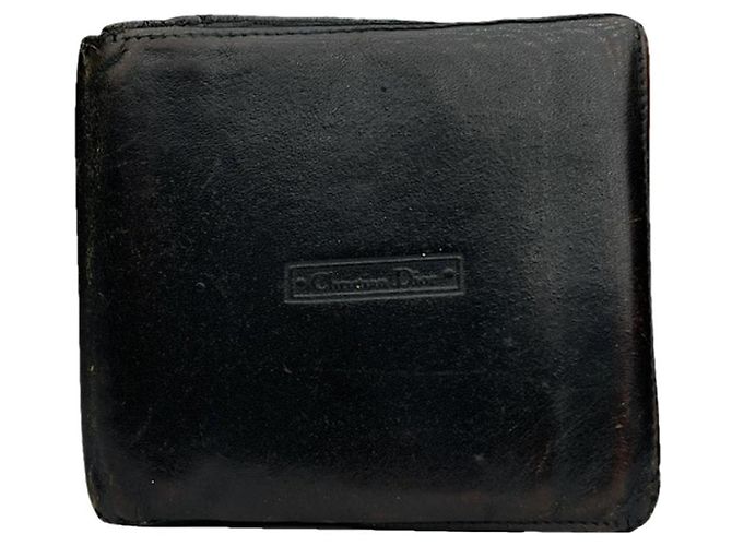 Dior schwarze Lederhandtasche