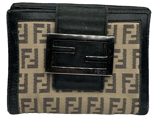 Fendi Baguette Brown Leather Wallet
