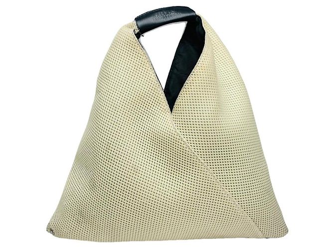 MM6 Beige Polyester Handbag