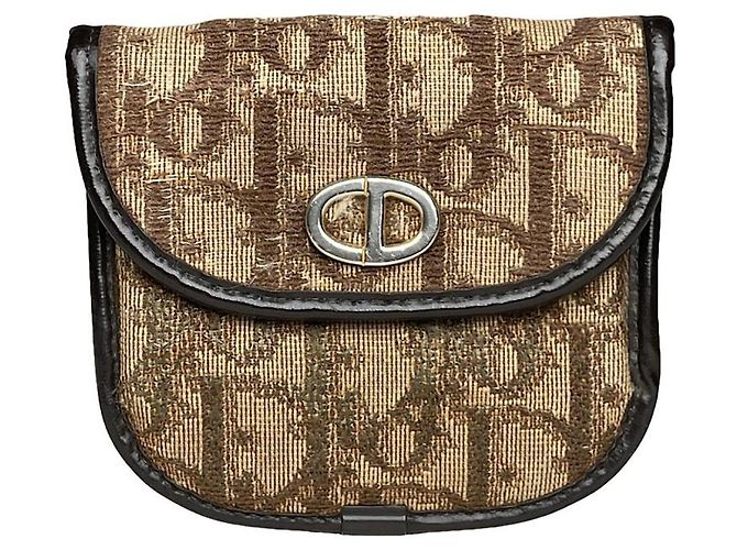 Pochette en cuir marron Dior 30 Montaigne