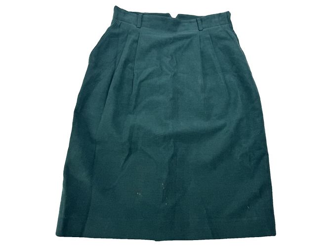 Falda de poliéster verde Dior