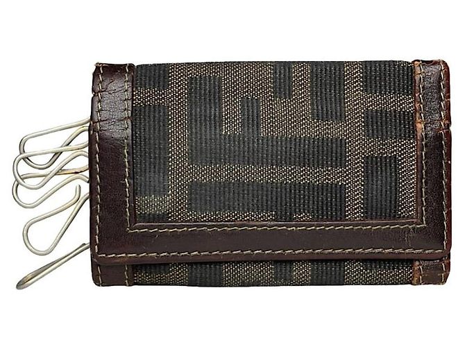 Fendi braune Lederhandtasche