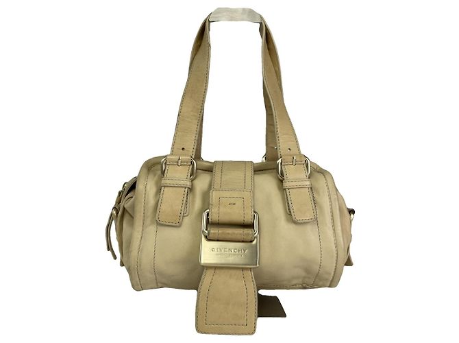 Bolsa de couro bege Givenchy Kenny