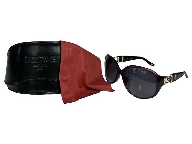 Occhiali da sole in plastica nera Loewe Nero