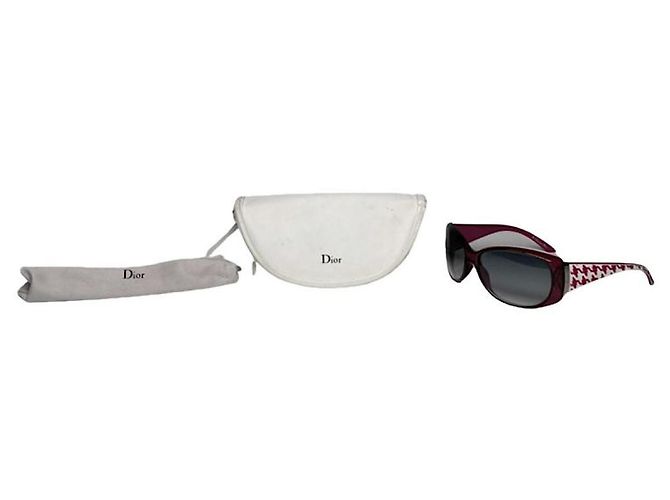 Gafas de sol de plástico rosa Dior