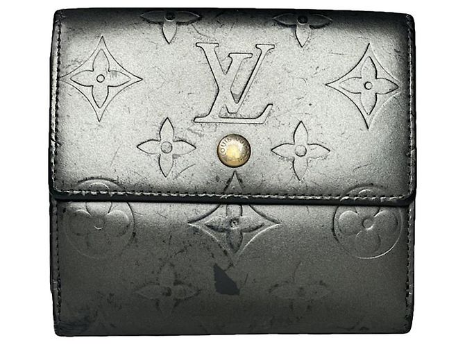 Louis Vuitton Metis schwarze Lederbörse