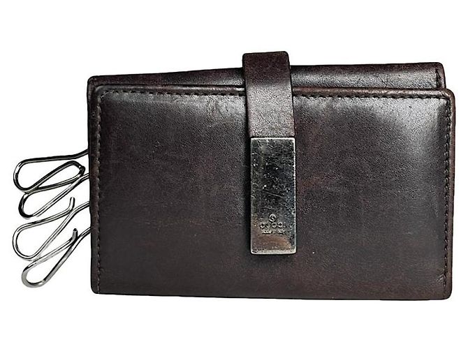 Bolsa de couro marrom Gucci