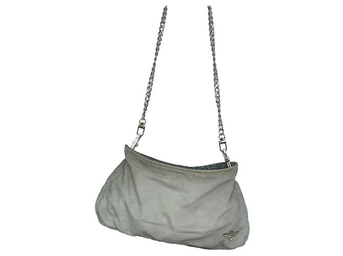 Bottega Veneta blaue Polyester-Handtasche