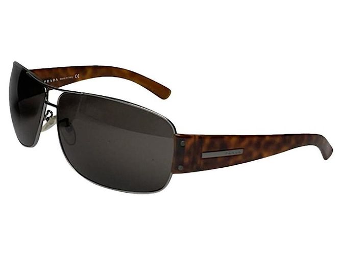 Prada Brown Plastic Sunglasses