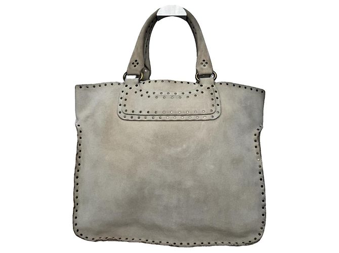 Céline Celine Big Bag graue Lederhandtasche