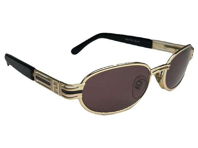 Gafas de sol de metal negro Fendi 