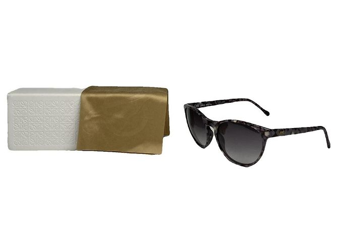 Gafas de sol de plástico plateadas Loewe Plata