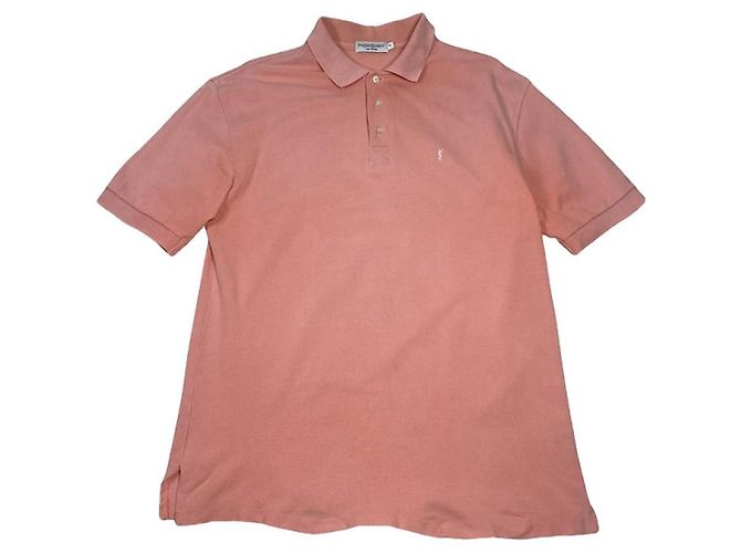 Polo de algodón rosa Yves Saint Laurent