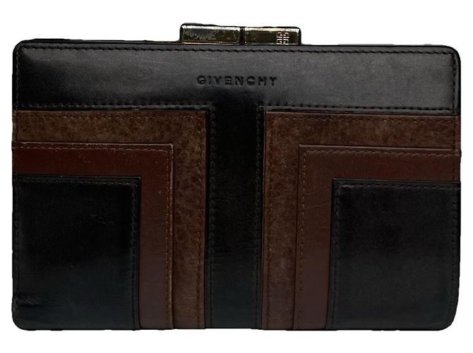 Givenchy GV3 Black Leather Wallet