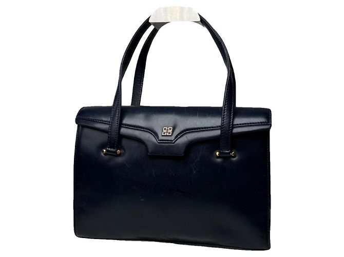 Givenchy 4G Navy Leather Handbag Navy blue