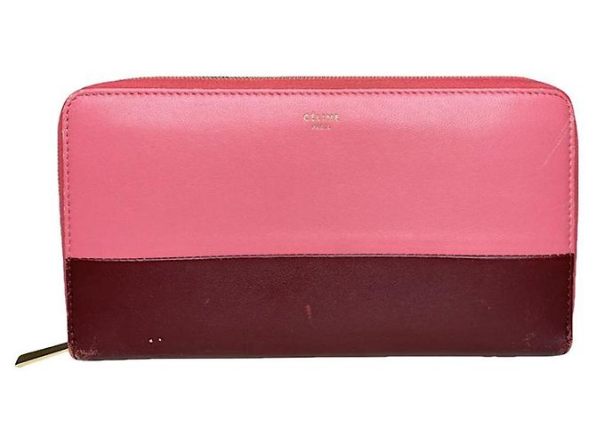 Céline Celine Pink Leather Wallet