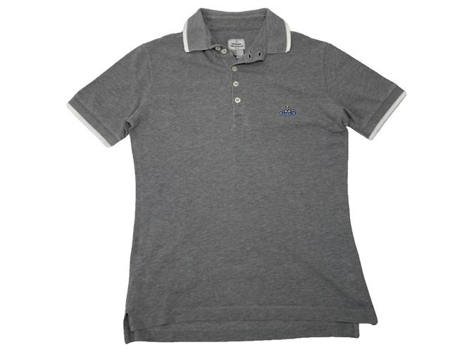 Polo de algodón gris Vivienne Westwood