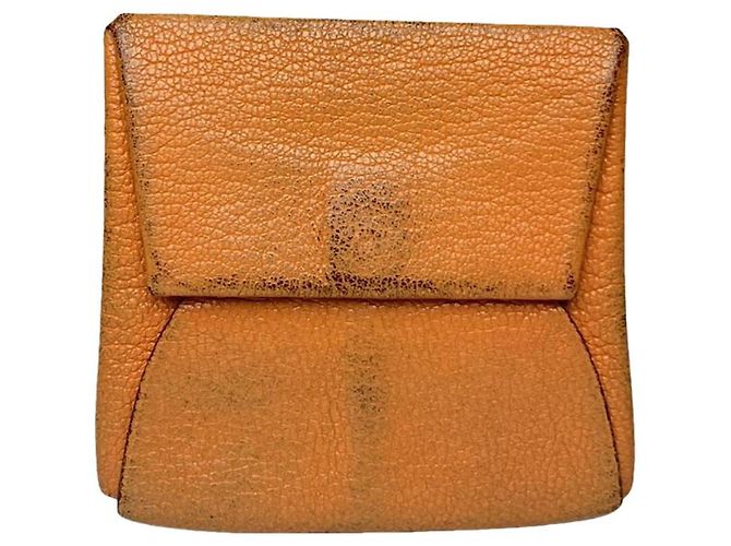 Bolsa de couro laranja Hermès