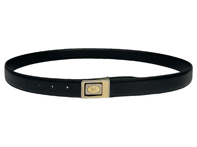 Pierre Cardin Black Leather Belt