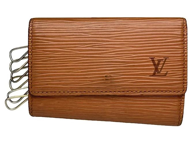 Bolsa de couro marrom Louis Vuitton Lockme