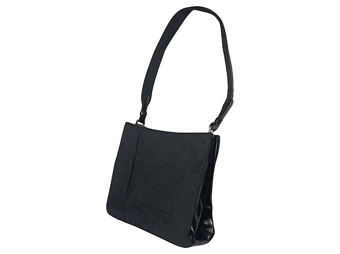Prada Cleo graue Baumwollhandtasche
