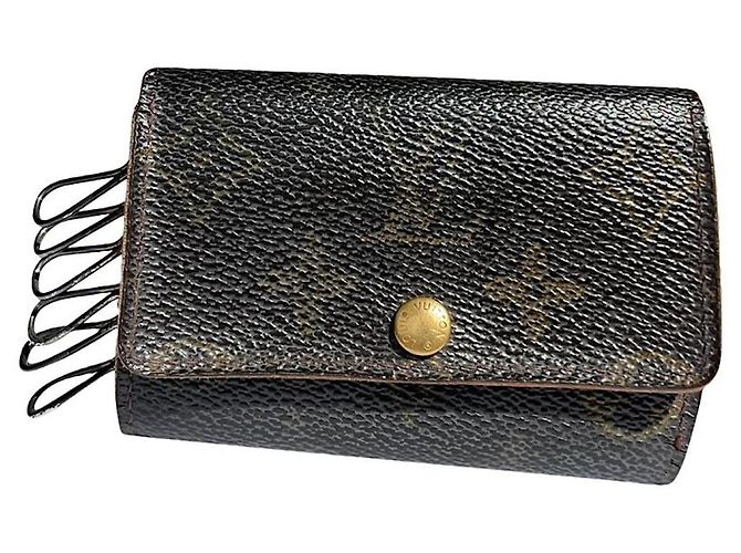 Bolsa de couro marrom Louis Vuitton Lockme
