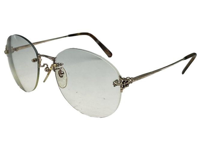 Fendi Gold-Metall Sonnenbrille Golden